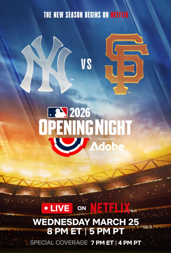 Netflix to Air NY Yankees-SF Giants Season Opener
