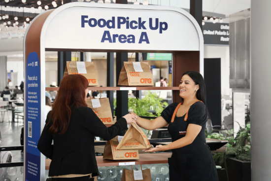United Testing Food Delivery at Newark Airport
